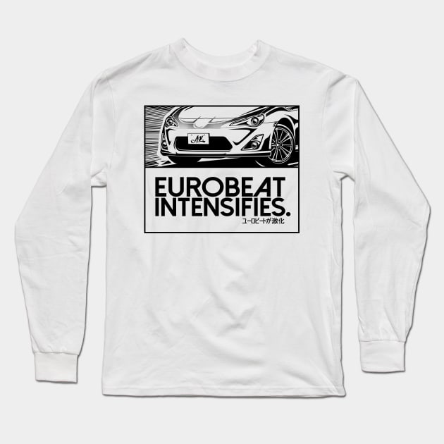 EUROBEAT INTENSIFIES - GT86 - Gt86 - Long Sleeve T-Shirt | TeePublic